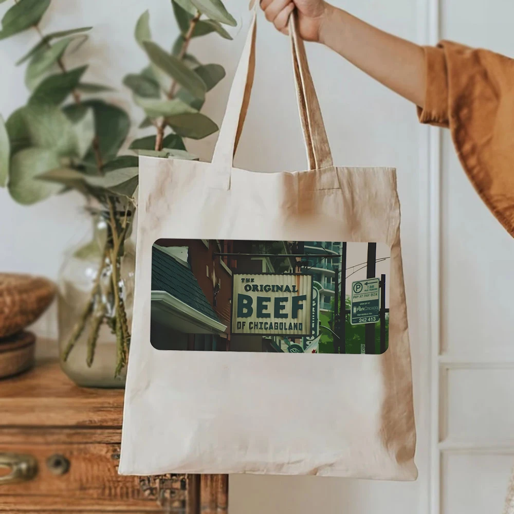 Die Bären-TV-Show-Taschen Hommage Damen handtasche Original Rindfleisch von Chicago land Restaurants Outdoor-Logo Zeichen Grafik taschen für Frauen