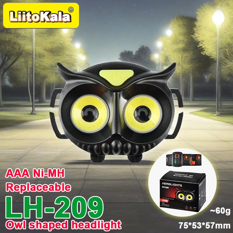 LiitoKala DIY LH-208-209 كشافات على شكل بومة