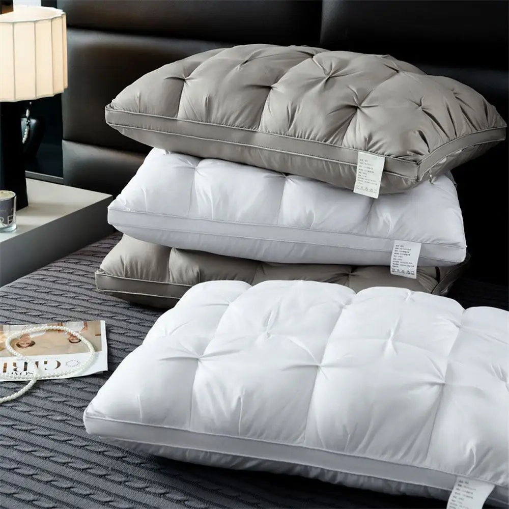 Cotton Pillow Core 3D European White Cotton Bedroom Sleep Hotel Lumbar Twisted flower Pillow for Sleeping