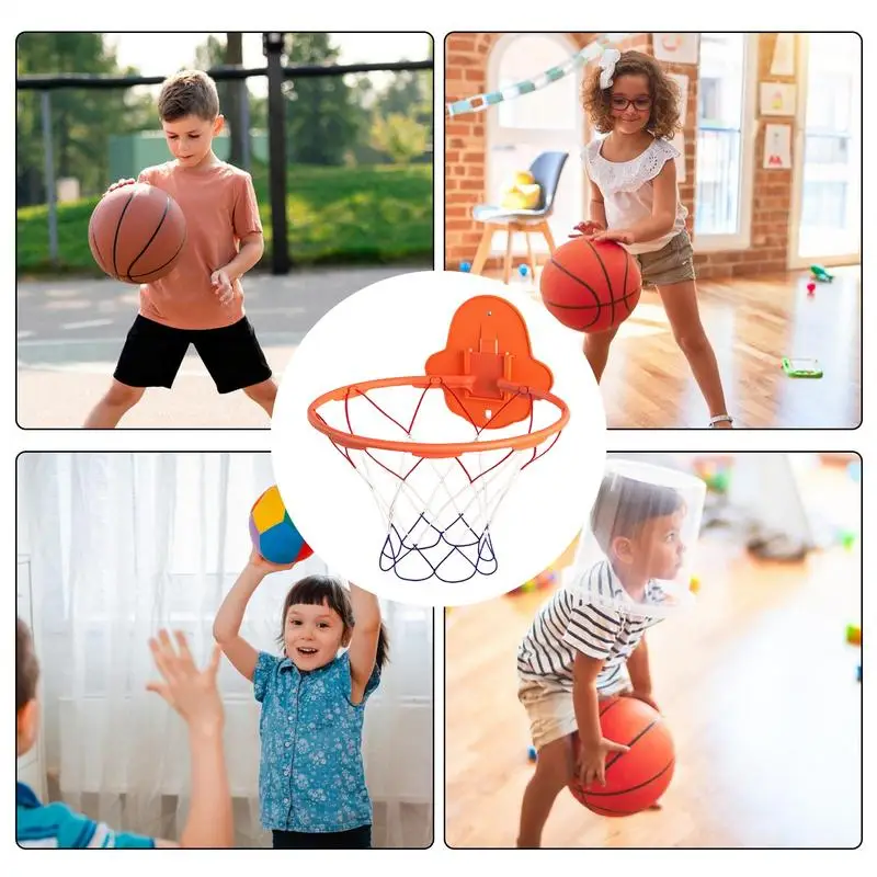 バスケットボールフープ 32 センチメートルドリブルサイレントバスケットボールトレーニングフープノイズレスバウンス壁掛け幼児屋外おもちゃ子供のため
