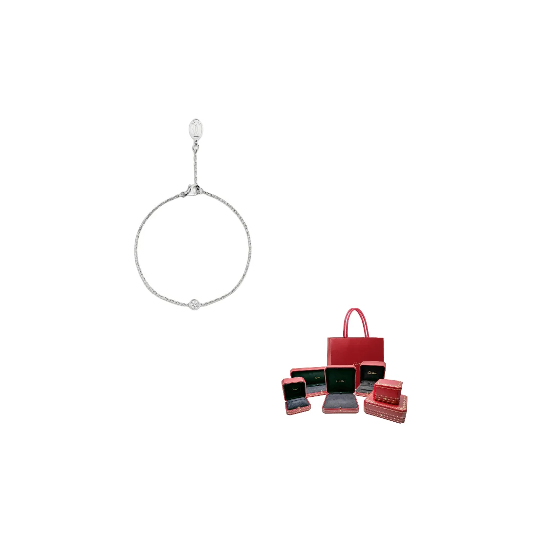 CARTIER D'Amour Collection Bracelets Unisex White Gold B6037200