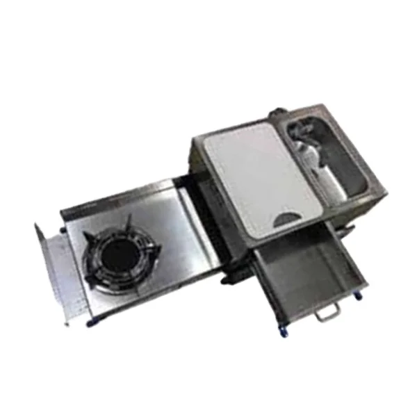 

Outdoor Portable Cooking Appliance RV Caravan Trailer Camper Pull Out Kitchen Sink Stove