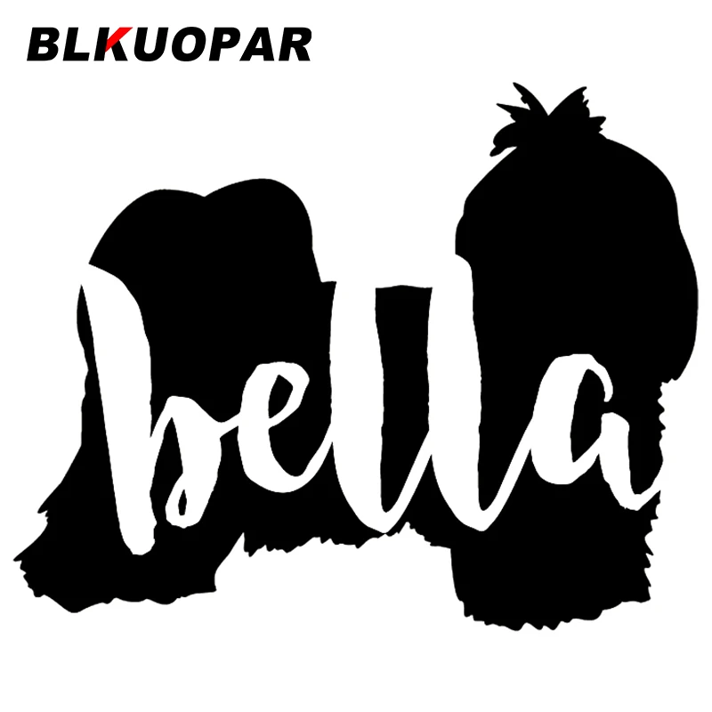 

BLKUOPAR Shih Tzu Dog Silhouette Car Stickers Die Cut Car Accessories Vinyl Waterproof Decals Windows Decoration Graphics