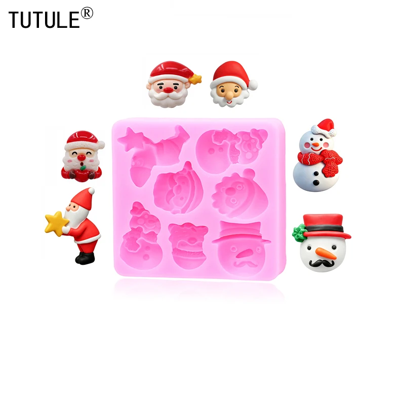 Christmas Little Bell Mold Christmas Series Fondant Sugar Cupcake Craft Silicone Molds Drop Glue Decorative Epoxy Resin Mold