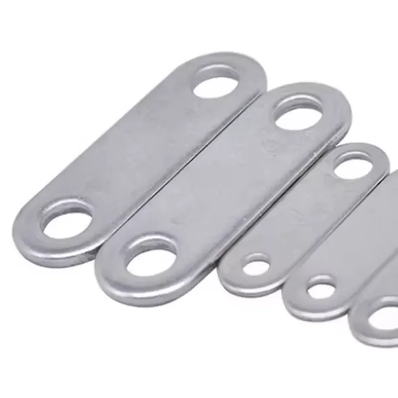 Straight Strip Stamped 180-degree Connecting Plate Shelf Support Furniture Flat Corner Fastener Straight Strip