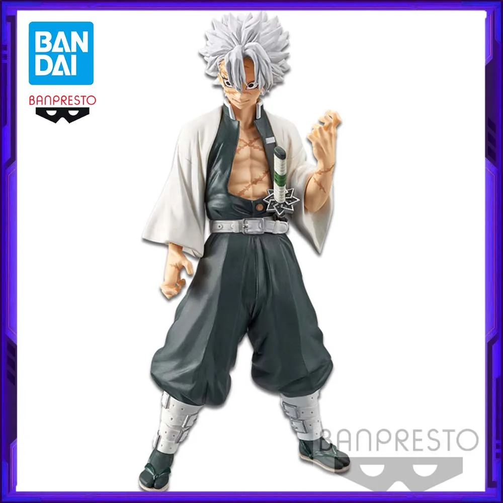 

В наличии Bandai Original Banpresto Demon Slayer: Kimetsu no Yaiba Shinazugawa Sanemi Аниме Фигурка Модель Фигурки Игрушки