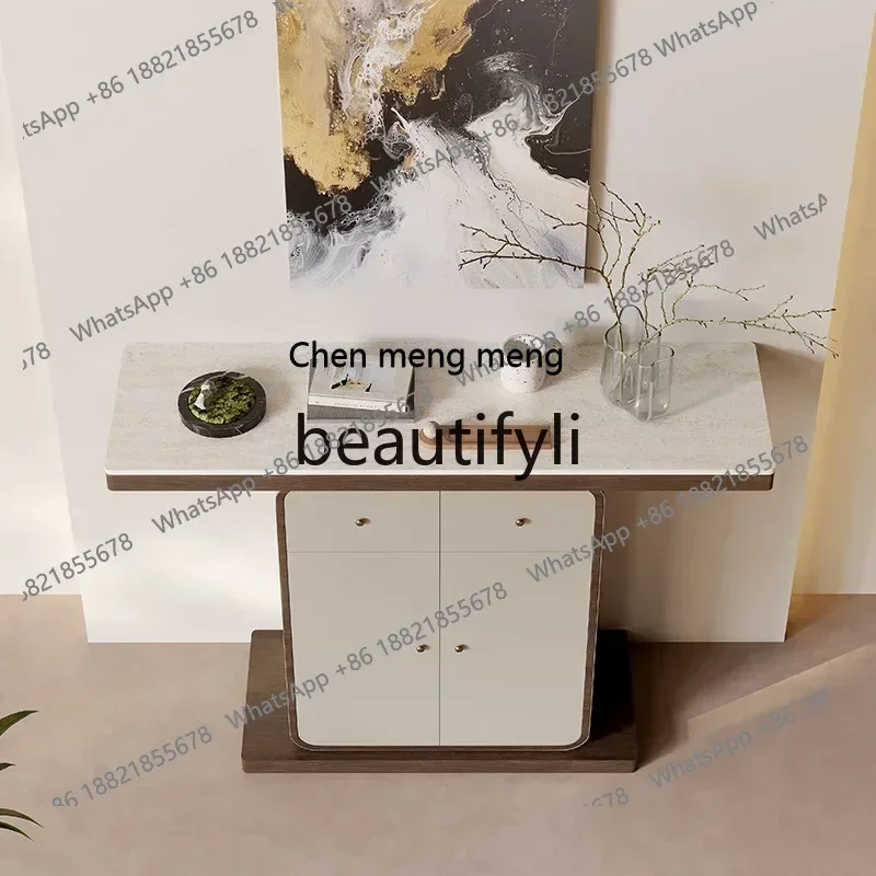 

Новое поступление, входной стол, итальянский минималистичный входной шкаф для гостиной у стены, входной стол, стол