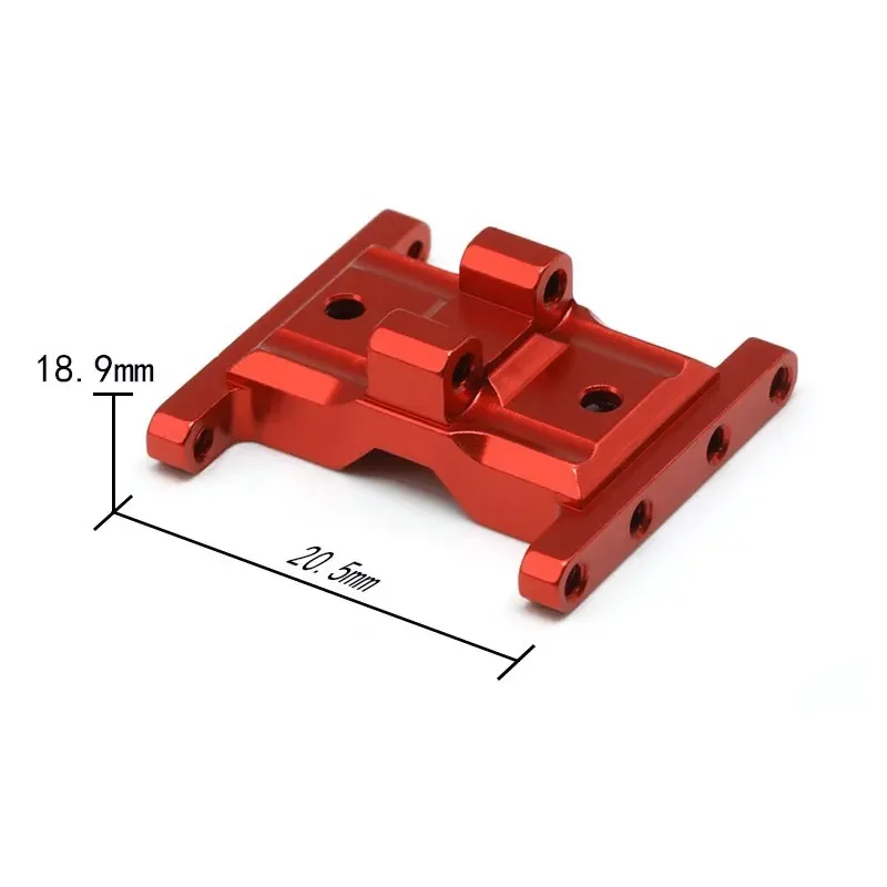 Caja de cambios de Metal mejorada, asiento de montaje, parte inferior de caja de ondas con tornillos para piezas de repuesto de camión y coche Orlandooo, 1/35