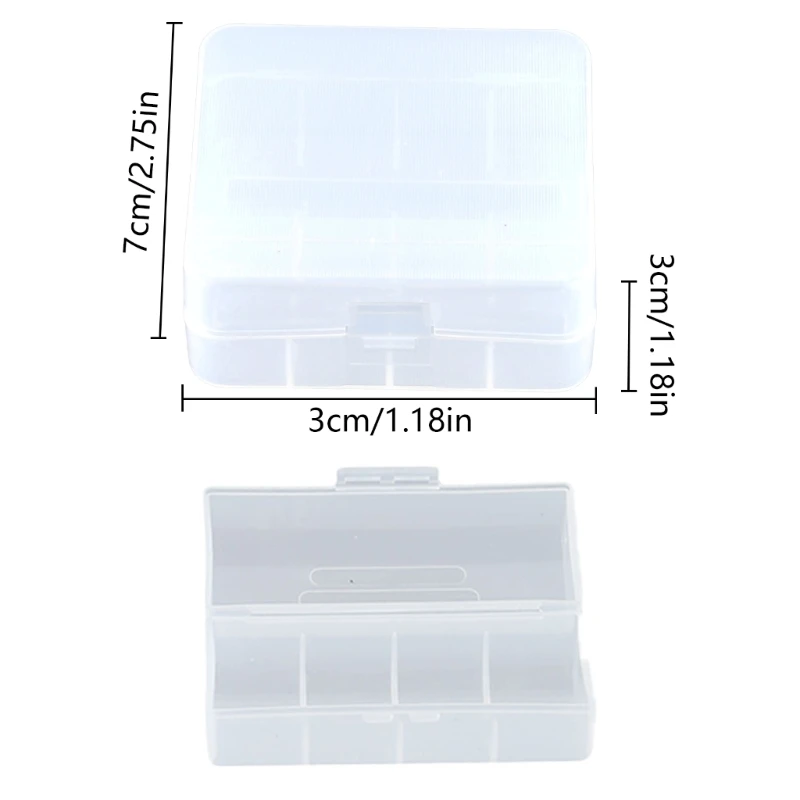 Small Battery Container for 1pc/2pc 26650 Batteries Keep Your Batteries Safe and Easily Accessible Wear-Resistant Drop Shipping