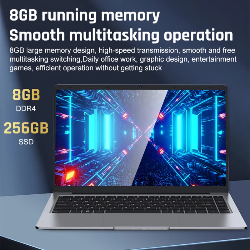 14 Zoll gewinnen 11 brandneue Notebook j4125 2,5 GHz lpddr4 8GB RAM 128GB 256GB 512GB 1t HD-Bildschirm Laptop-Computer Laptops PC