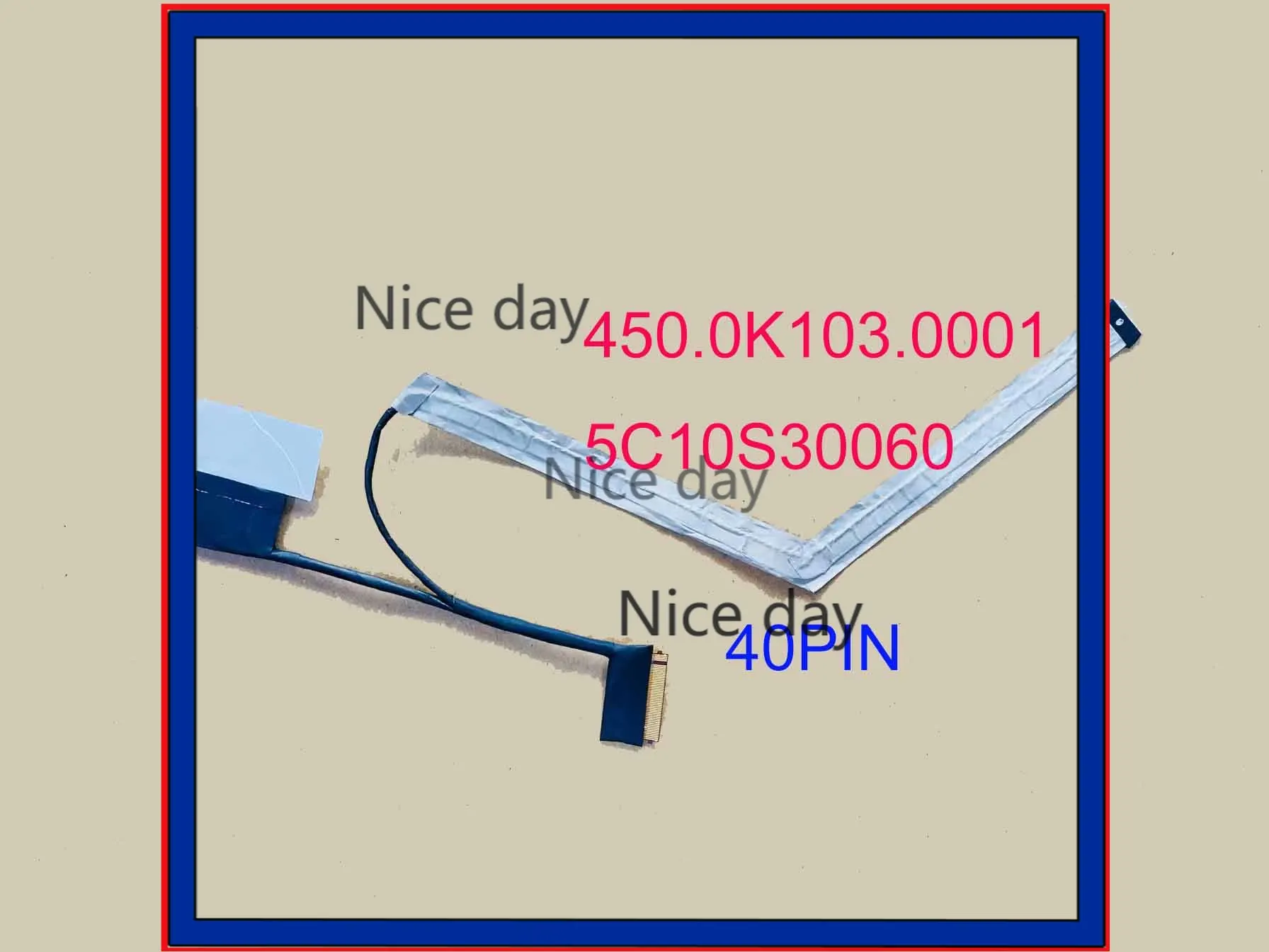 Laptop LCD Cable For Lenovo Yoga C550-15 FLEX5-15ARR  450.0K103.0001 5C10S30060 UHD 40PIN