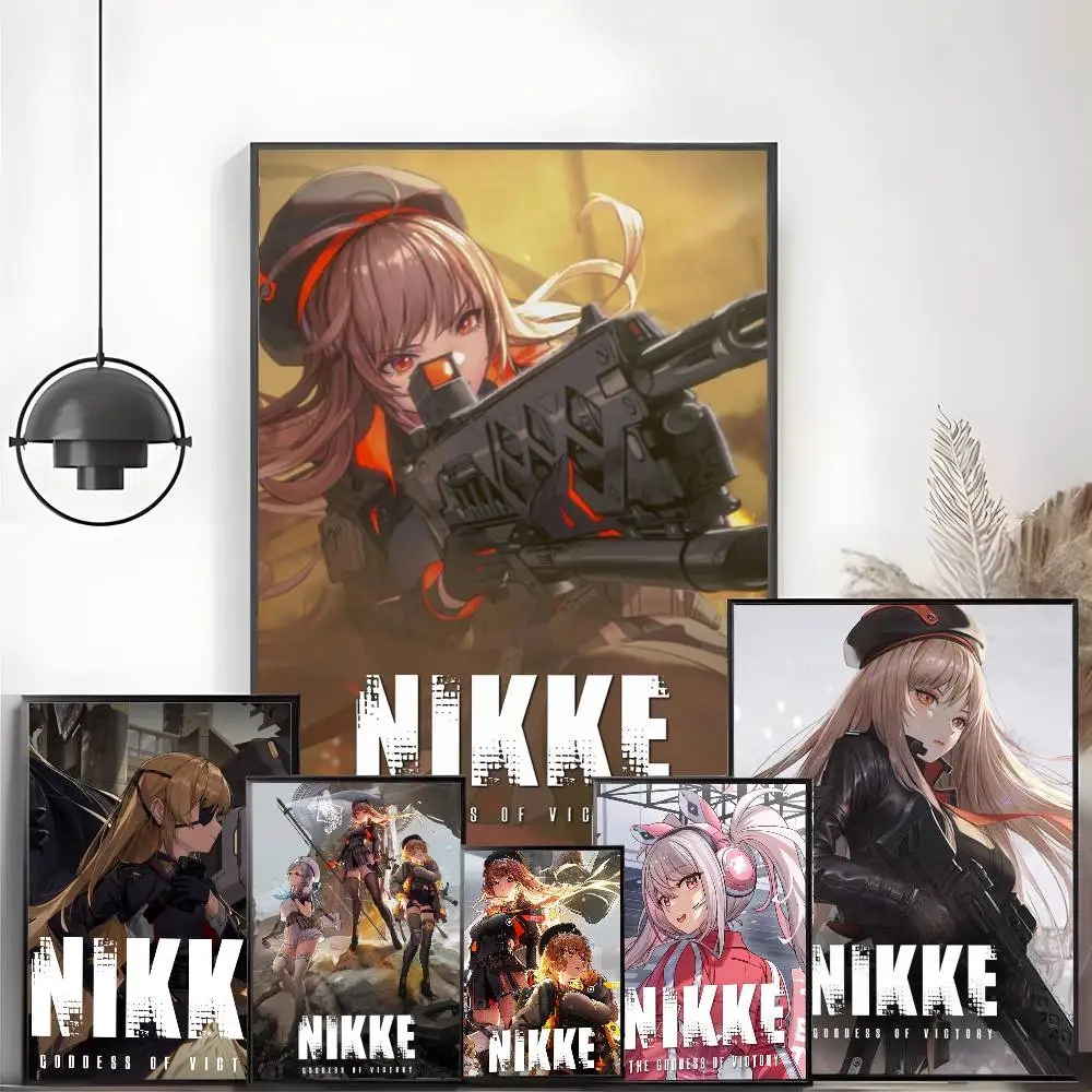 ملصق G-Goddess of Victory Nikke عالي الدقة على الحائط اللاصق المقاوم للماء وغرفة المعيشة المنزلية وغرفة النوم والديكور الجمالي #3