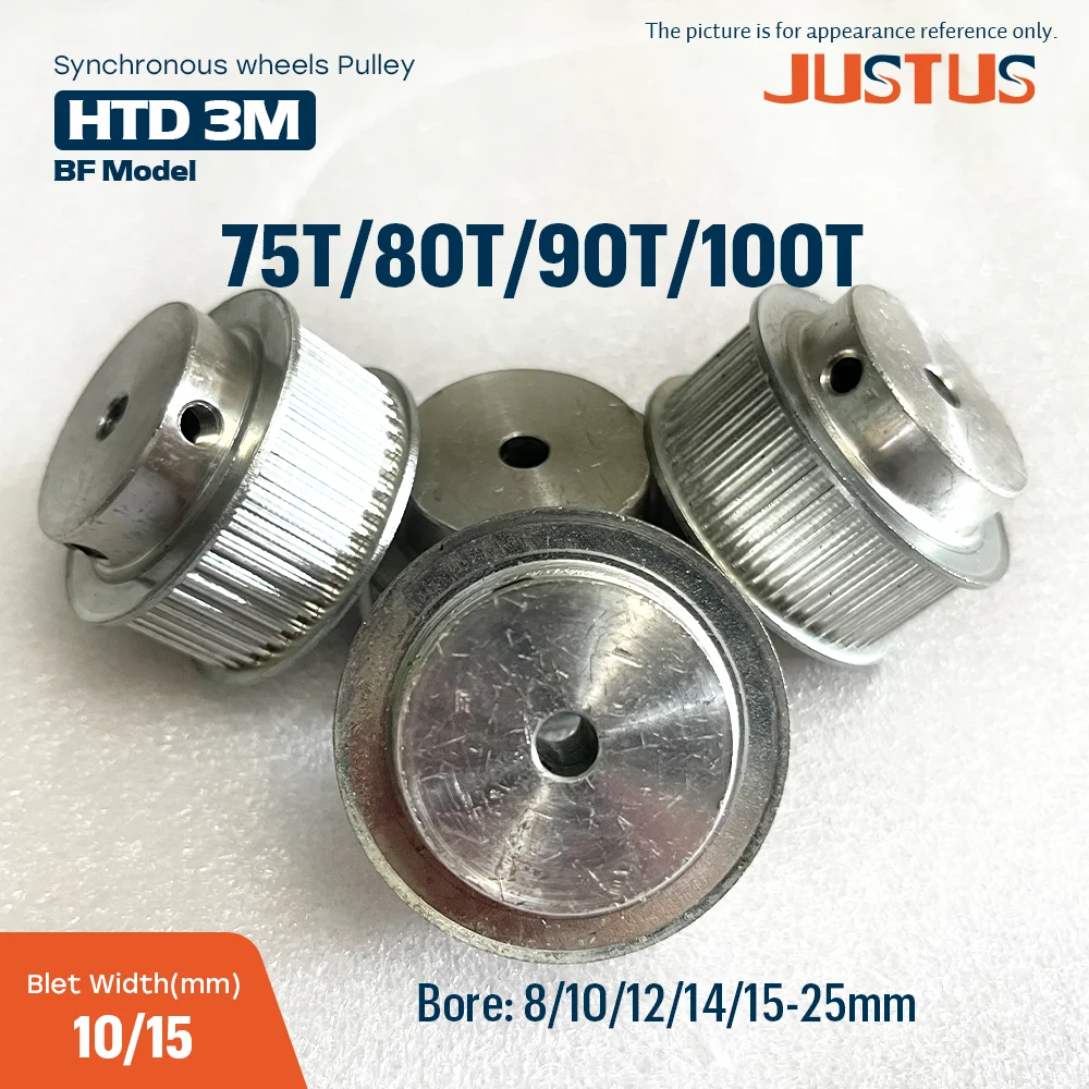 htd-3m-75t-80t-90t-100t-bfタイプ同期ホイール-ボア径8-10-12mm-25mm-ベルト幅10-15mm-タイミングベルト-cnc-3dプリンター部品