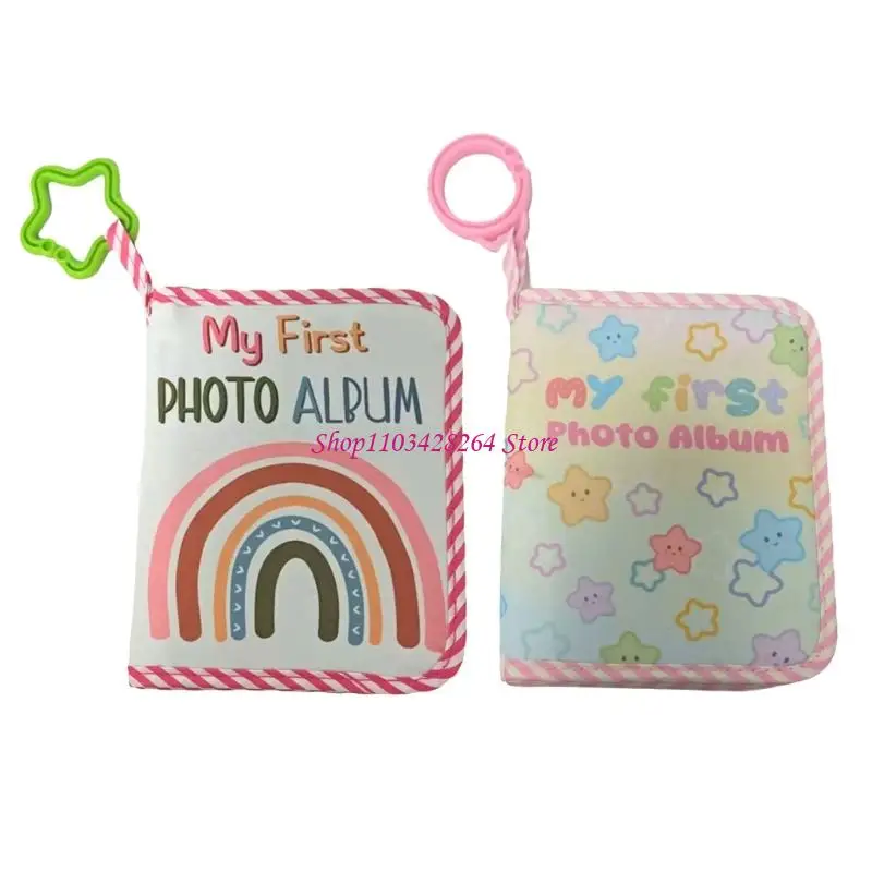 

Upgrades First Year Memory Book Fabric Baby Album Holds Photos Infant Shower Gift