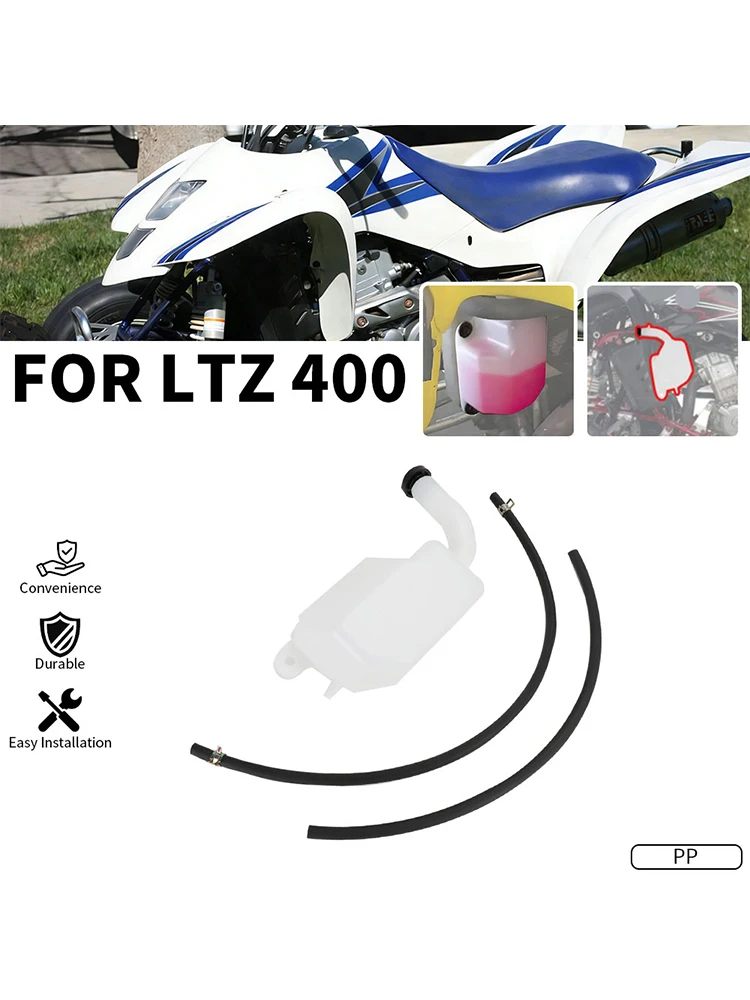 AliExpress JFGRACING Radiator Water Tank Coolant Bottle Overflow Reservoir For Suzuki LTZ 400 Motorcycle Parts Electric Dirt Bike