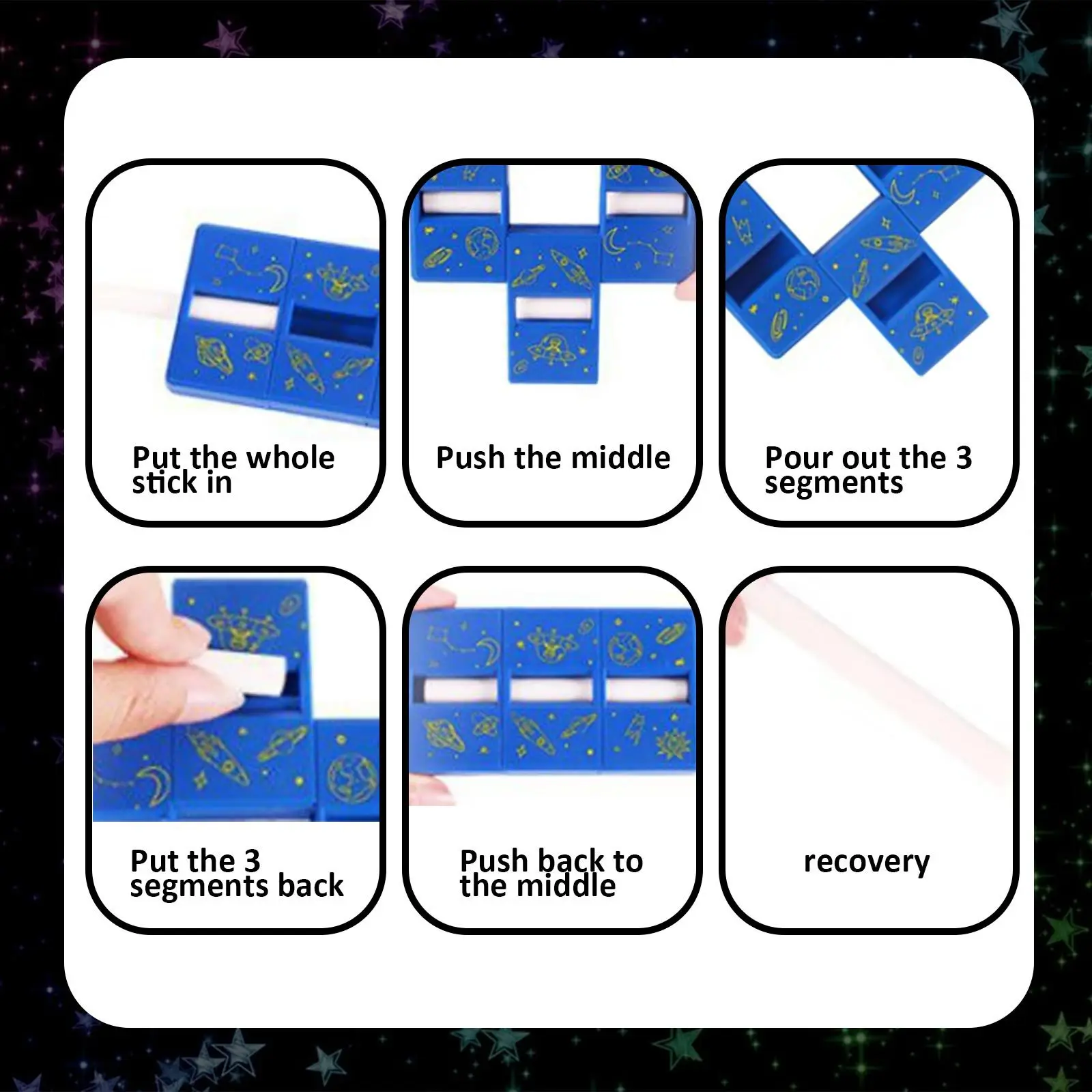 Christmas Countdown Calendar Gifts Box Creative Magic Props Toys Advent Calendar Present For Children Accessories Random - Image 5
