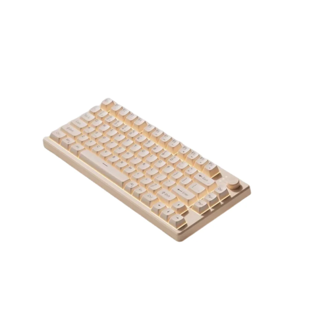 

Wired Connection Gaming Mechanical Keyboard Compact Layout Ultra-Quiet Mechanical Feel Keyboard 75 Layout