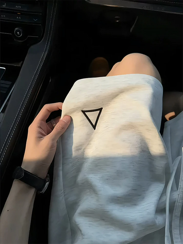 

Cleanfit White ey Men's Sport orts Summer Outdoor Wear Casual Five-Quarter Length American Retro Sle Breathable Loose Fit