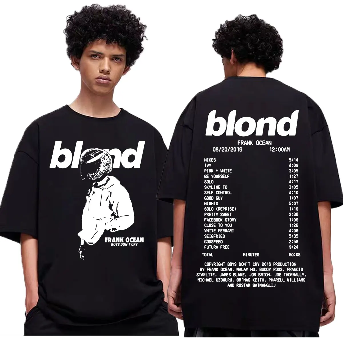 

Rapper Frank Merch T-shirts Fashion Hip Hop Vintage Short Sleeve T Shirts Men Women Casual Loose Pure Cotton T-shirt Streetwear