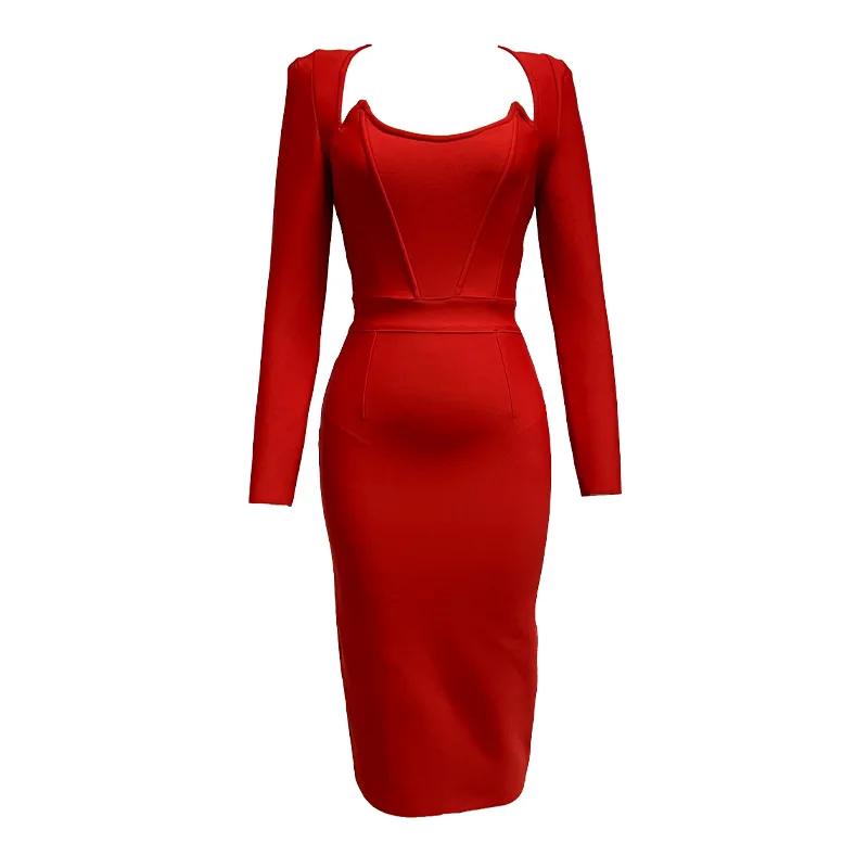 ชุดราตรีทรงเข้ารูป H7 ดีไซน์ทันสมัย คอวีลึก เอวต่ำ ผลิตจากเส้นใยไตรอะซิเตท 100% เหมาะสำหรับงานพิธีสำหรับผู้ใหญ่