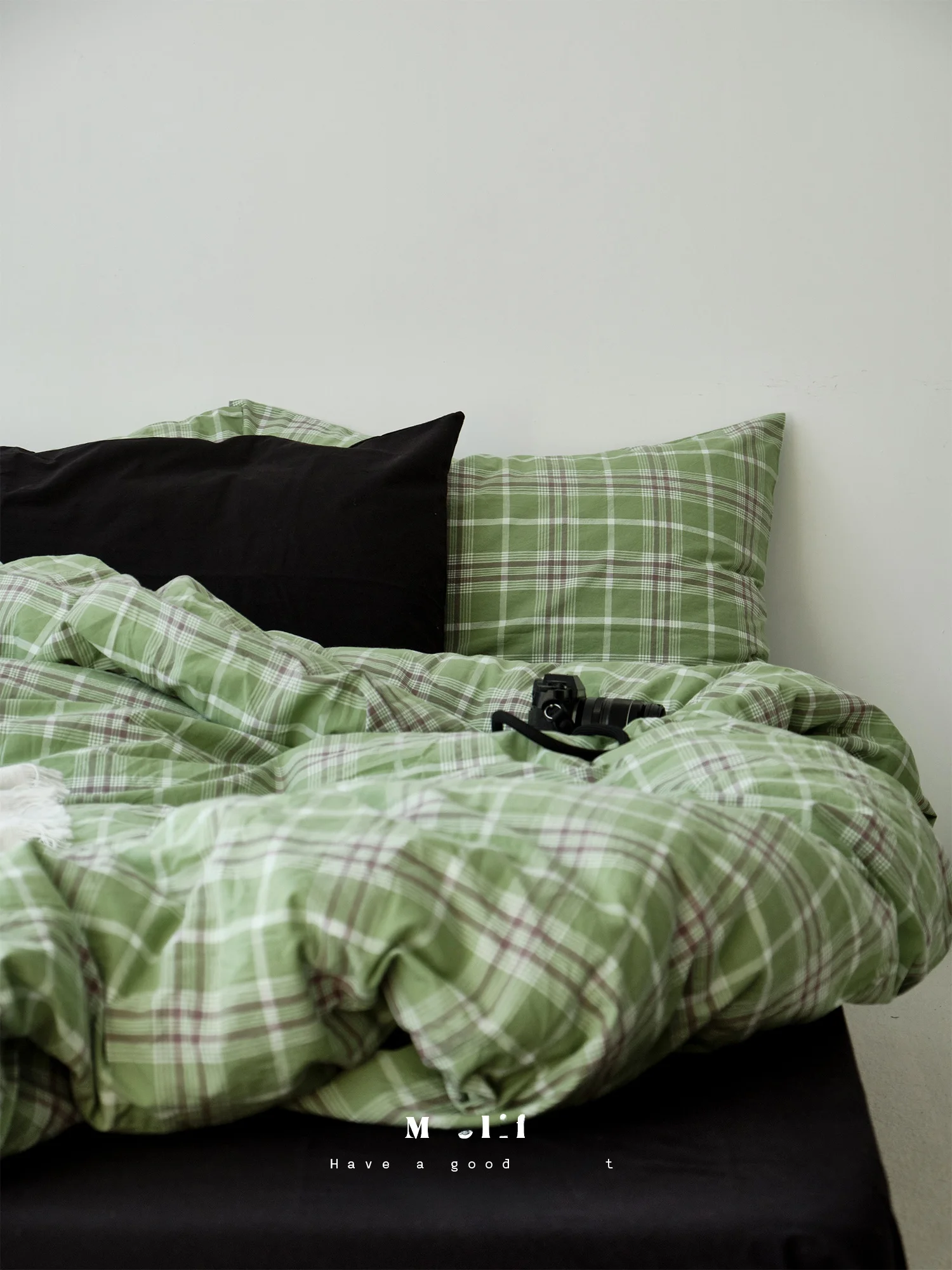 

Комплект постельного белья Miolife из чистого хлопка в американском ретро-стиле: пододеяльник, простыня, наволочки, балдахин (4 предмета)