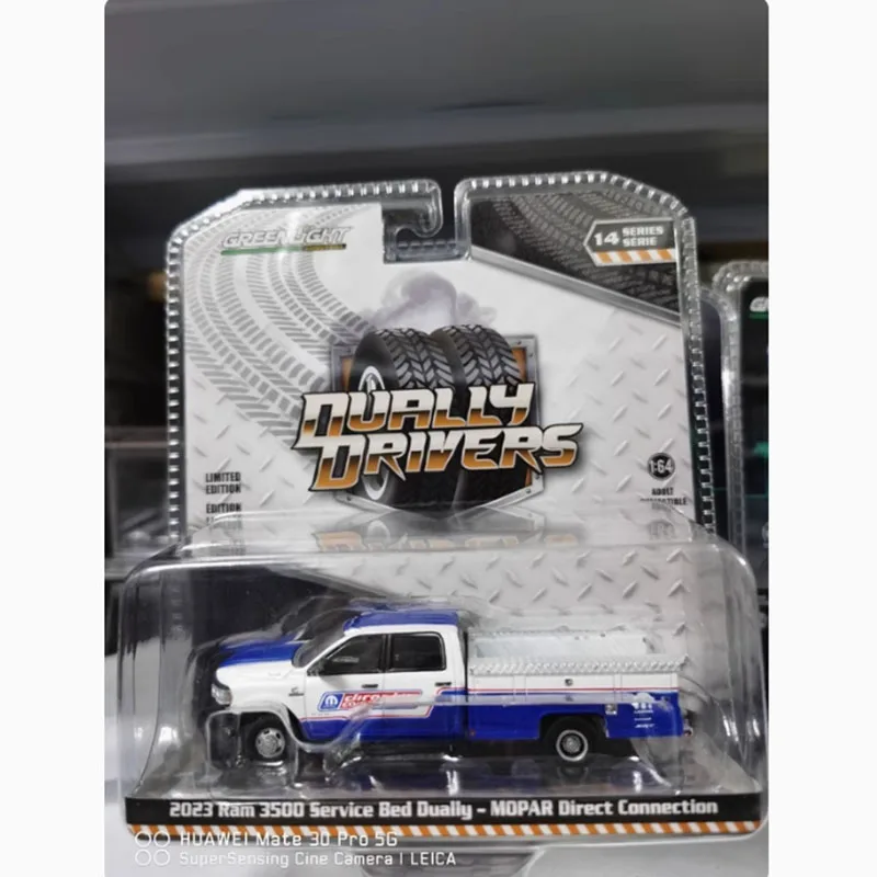 Greenlight Diecast 1/64 Bilancia 2023 Ram 3500 Letto di Servizio Dually Pickup In Lega di Simulazione Modello di Auto Ragazzo Giocattolo Souvenir