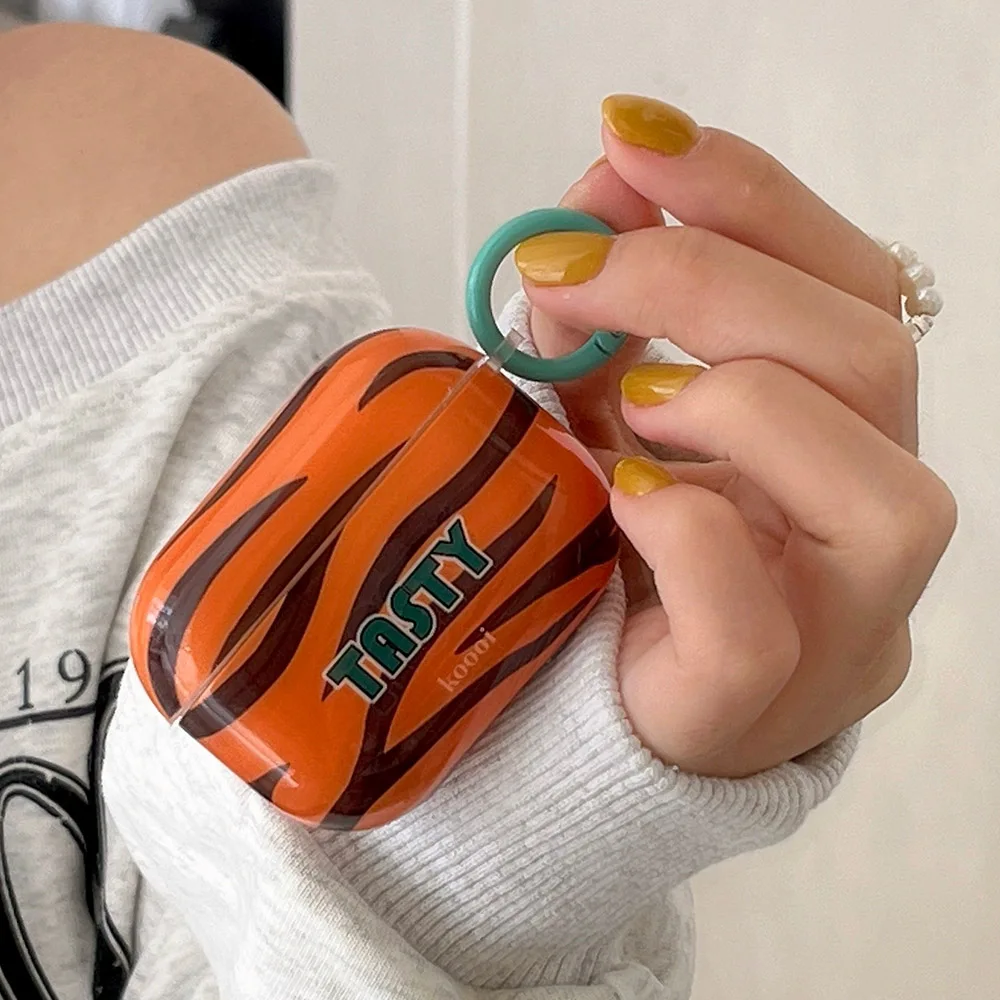Глянцевый силиконовый чехол с тигровыми полосками для apple airpods pro 2, защитный чехол для airpods 1 2 3 pro, беспроводные ретро наушники