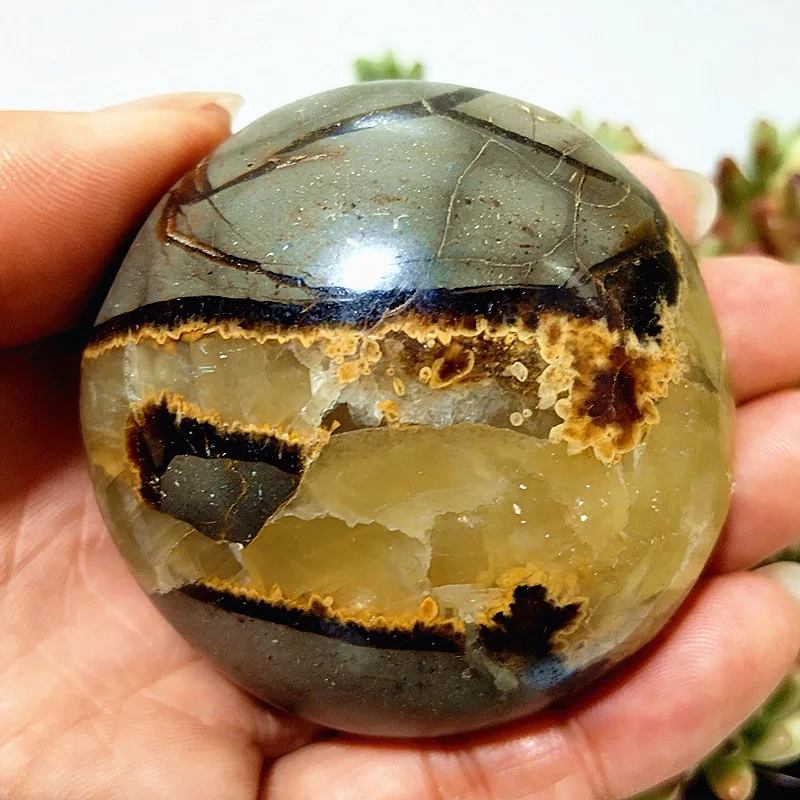 

Natural Septarian Crystal Stone Palm Spiritual Meditation Reiki Healing Stones And Crystals Divination Feng Shui Home Room Decor