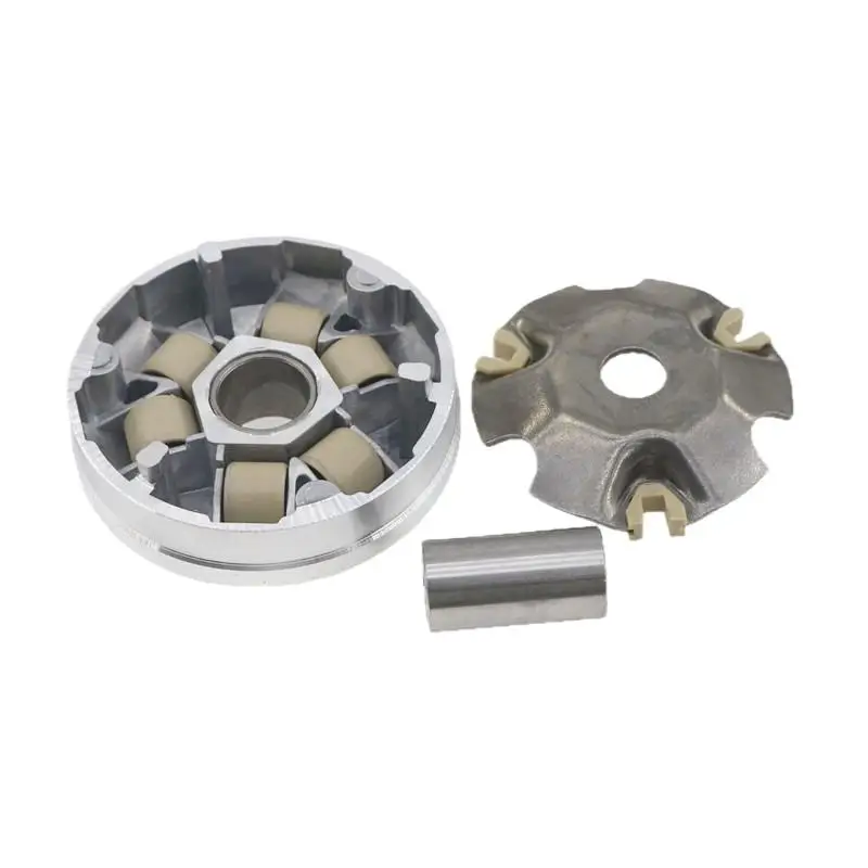 Aluminum Alloy Scooter Variator Clutch Assembly Wear Resistant Roller Kit Universal for Most 125cc 150cc Gas Scooters