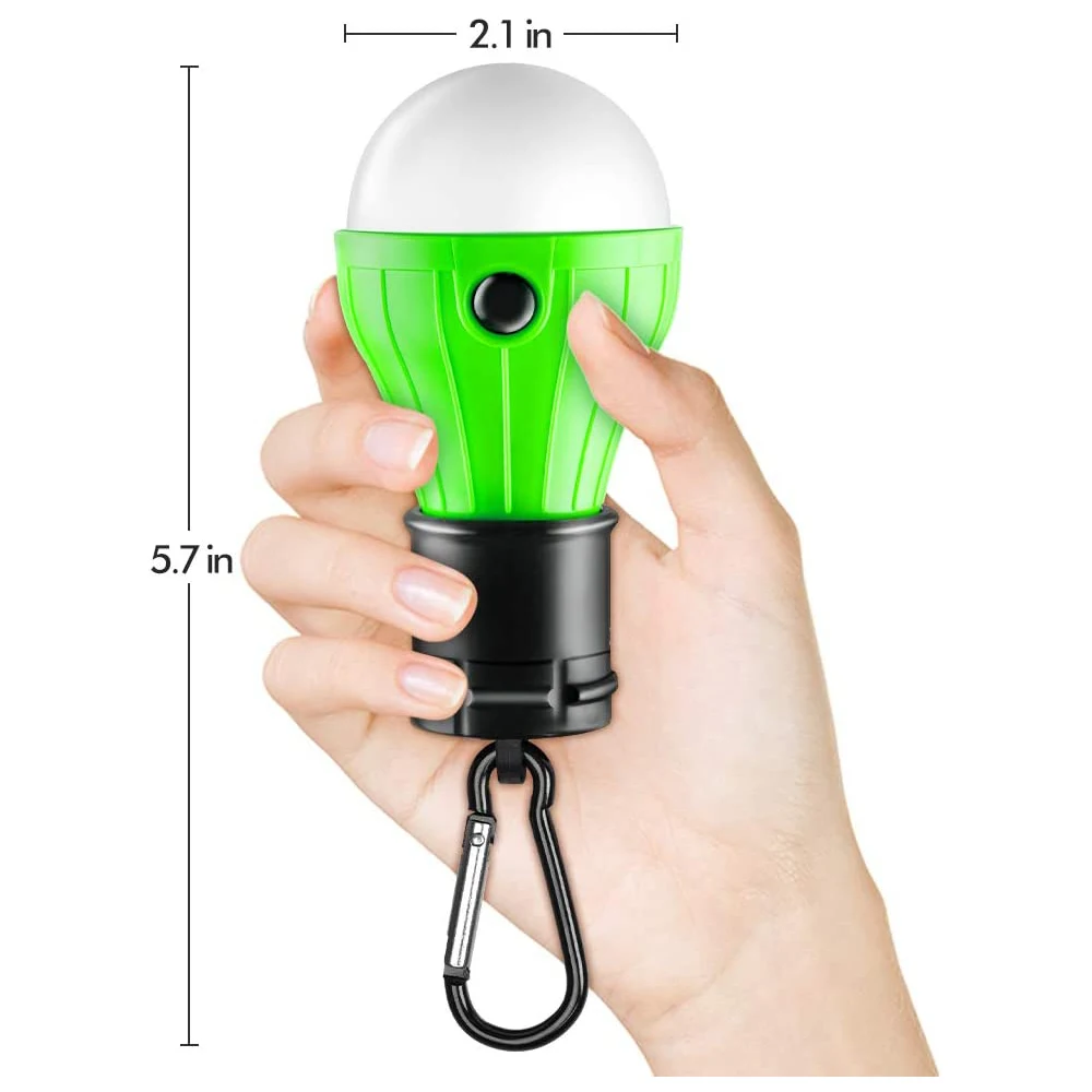 LED Tent Lamp Camping Light Portable Lantern Emergency Bulb Battery Operated 3 Mode Night for Backpacking Hiking Fishing Shed