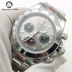 Men's Casual Sport Watch VK63 Quartz Chronograph Sapphire Glass Waterproof Stainless Steel Automatic Mechanical Watch