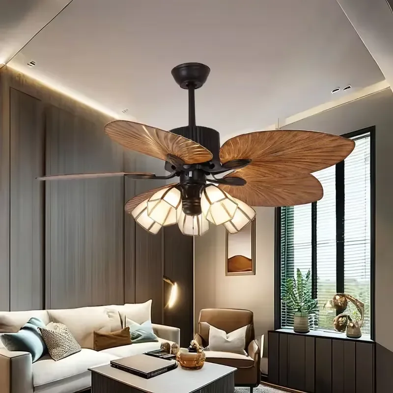 American Ceiling Fan Light Return to the Ancients Household Electric Fan Light with Lamp