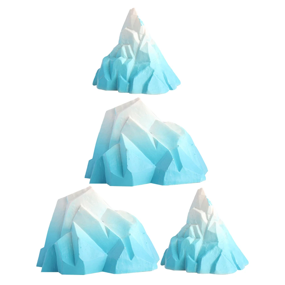 فيض الديكور 2 مجموعات صغيرة Floeberg نموذج بولي كلوريد الفينيل زخرفة صغيرة خزان الأسماك الجبال مناسبة جميع الأحجام مستقر أسفل صغير #1