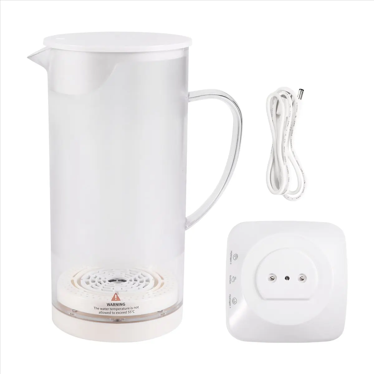 FOR A91F 1100ML Hydrogen Water Kettle USB Hydrogen Rich Water Generator Kettle Ionized Alkaline Water Electrolysis Pitcher