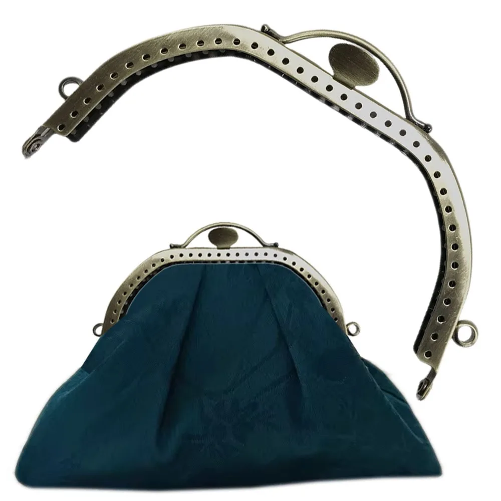 

10Pcs 13cm Metal Bag Handle Purse Frame Kiss Clasp Women's Handbag Handles DIY Sewing Brackets Handmade Bags Accessories