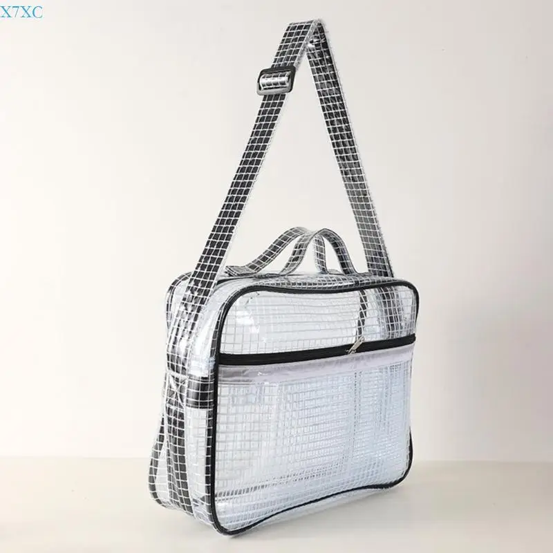 

X7XC Водонепроницаемая сумка инженера для чистых помещений, антистатическая сумка из ПВХ, прозрачная сумка через плечо, для