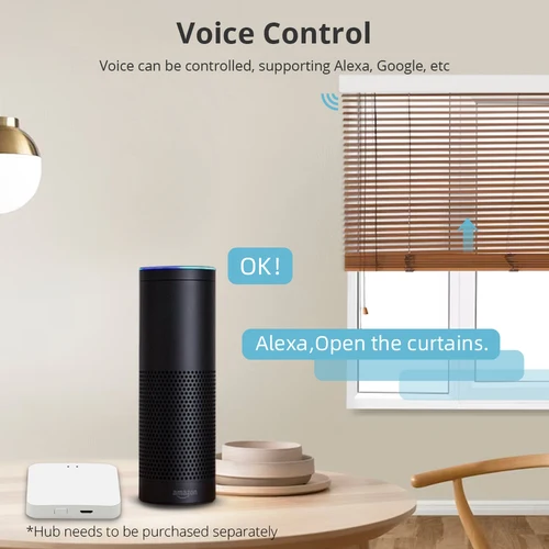 Imagen 2 del producto Zemismart Zigbee-Motor de persiana enrollable inteligente para tubo de 37mm, funciona con Tuya, Alexa, Google Home, Motor eléctrico de voz, persianas