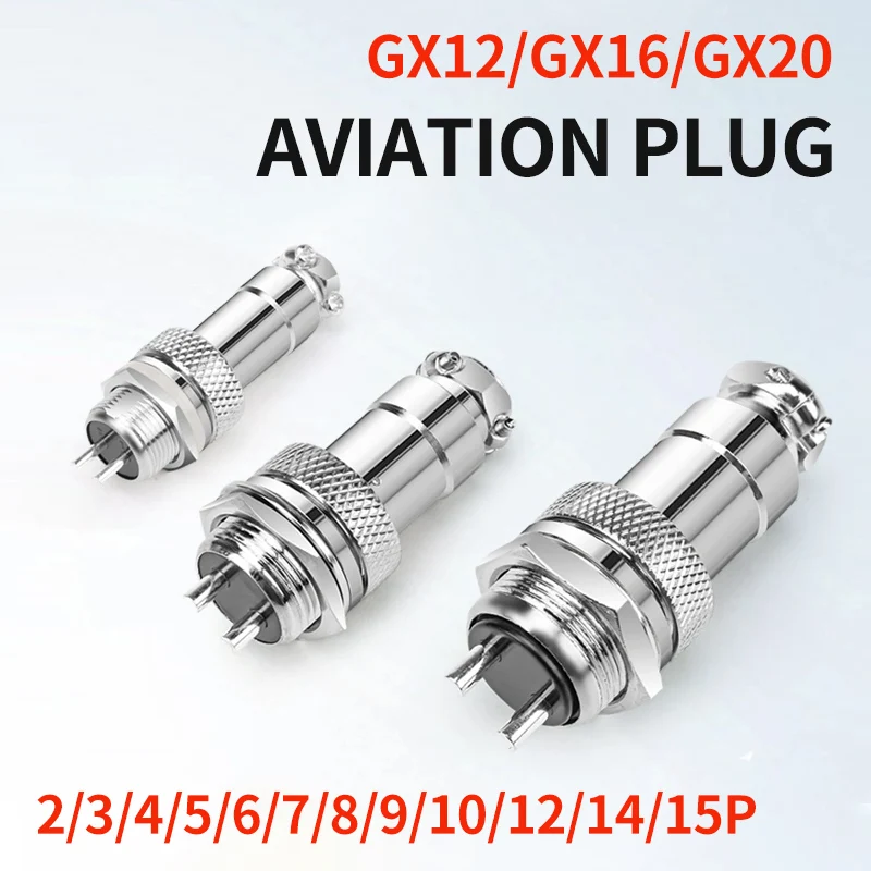 

5/10/20 set Gx12 gx16 gx20 2 3 4 5 6 7 8 9 10 12 14 15pin connector pin connector Aviation plug aviator connector