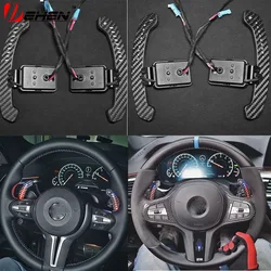 Fit For BMW 7 Series G11 G12 G70  2016-2023 LED 2 pcs Car Steering Wheel Shift Paddle Shifter Magnetic Carbon Fiber