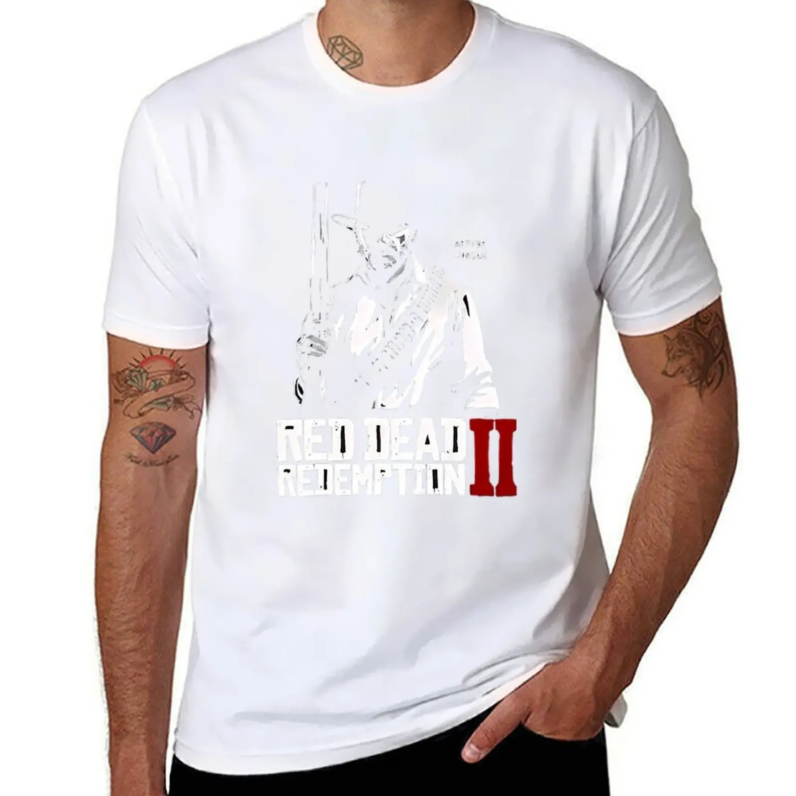 

RedDead RedemptionGame Arthur Morgan Cool King Black And White T-Shirt t shirts with prints T-Shirt