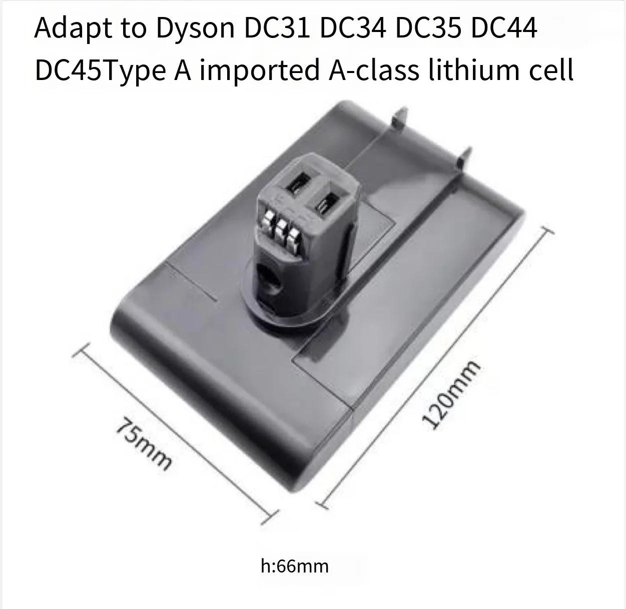 2022 New 22.2V 68000mAh rechargeable lithium battery for Dyson DC31 DC34 DC35 DC44 DC45 animal vacuum cleaner battery (Type A)