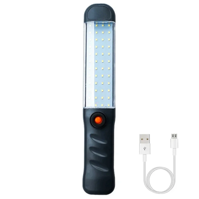 USB Rechargeable Work Light Car Repair Handheld Light Workshop Repair Light with Magnet Hook LED Work Light-A57M