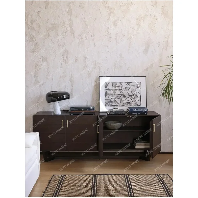 XX medieval expression retro, solid wood can be stored storage display TV cabinet