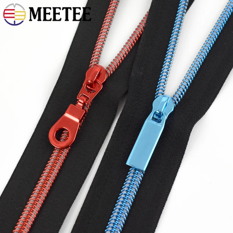 5Pcs Zipper Sliders for 5# Nylon Zippers Tape By The Meter Sewing Bag Pocket Zip Head Jacket Clothes Repair Kits DIY Accessories