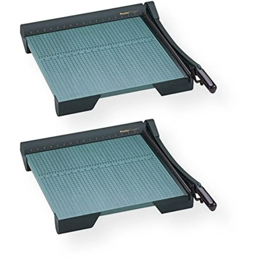 

Martin Yale W18 Premier GreenBoard Wood Series Paper Trimmer Pack of 2 18" Cutting Length 20 Sheets Ccity Heavy-Duty 3/4" Thick