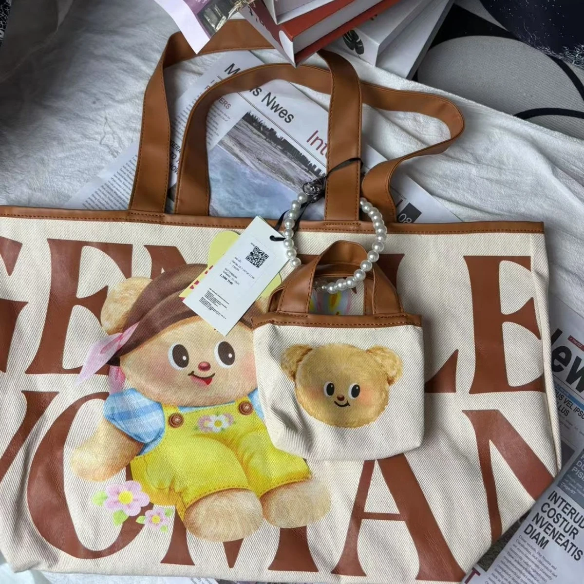 タイ ジェントルウーマン バターベア 共同ブランド トートバッグ