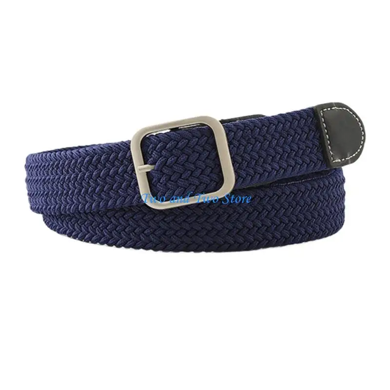 

HX6F Handwoven Pants Belt Aesthetic Adult Unisex Waist Belt Men Jeans Elastic Belts