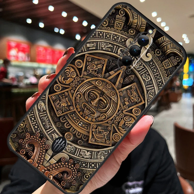 Mayan Calendar Case For ZTE Nubia Red Magic 8S Pro 8 Pro Plus RedMagic 9 Pro 6 7 6S 7S Pro 5S 5G 6R Cover