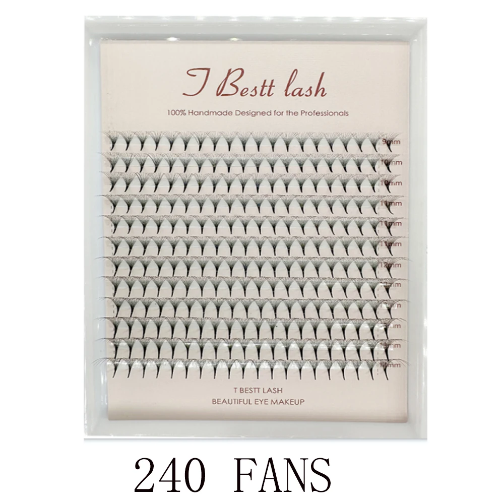 TBestt 5D/6D/8D/10D Premade Fans Volume Russische Wimpers Pre Made Volume Fans Zijde Zacht volume Wimpers Extension