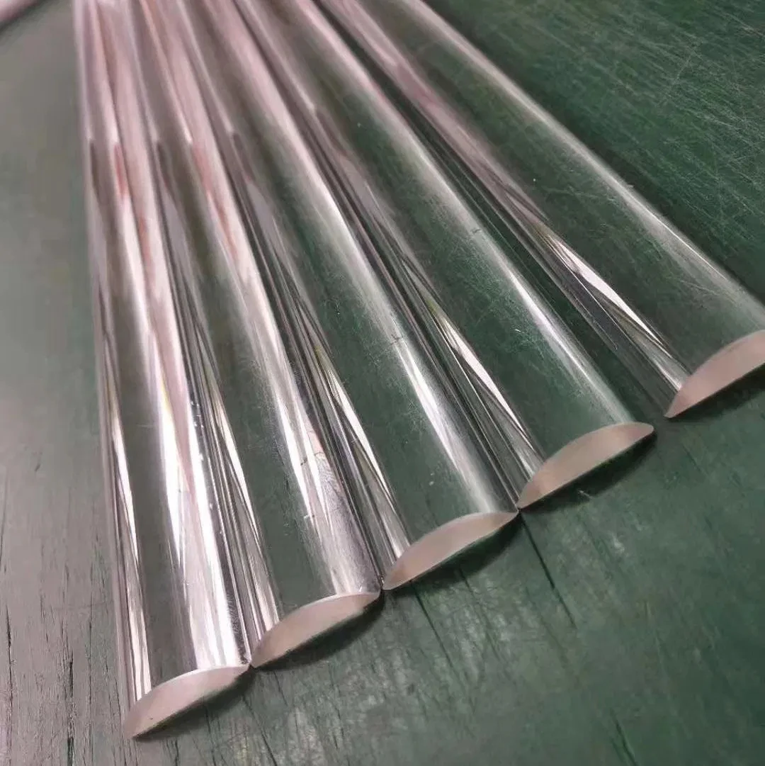 1Pc Half circle acrylic solid rod bar D-type highly transparent PMMA rod DIY materials